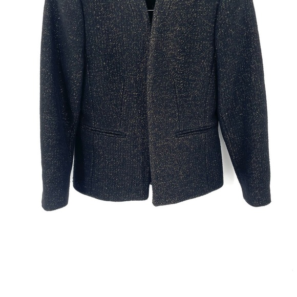 J.Crew Going Out Tinsel Tweed Blazer Black Lurex - Picture 7 of 11